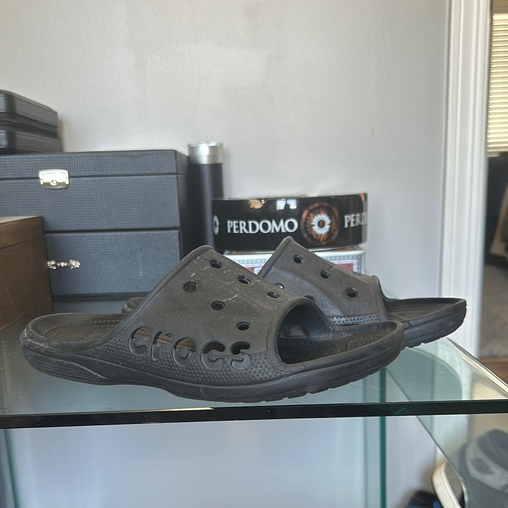 Crocs Black Slide Sandals